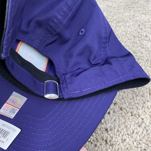 Clemson Tigers NCAA New Era 9TWENTY Hat Purple Contrast Patch Adjustable Cap NWT - Picture 6 of 8